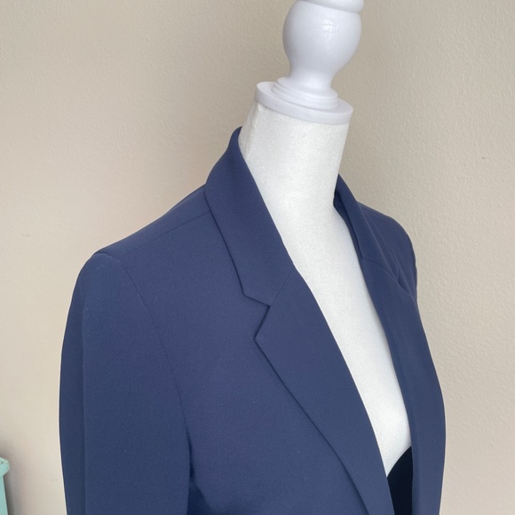 Joie Mehira B Crepe Navy Blazer 8 - Picture 5 of 12